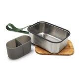 Black + Blum Stainless Steel Lunch Set in Olive