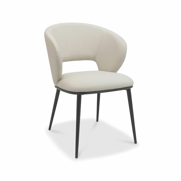 Bentley Designs Luca Beige Faux Leather Dining Chair, 2 Pack Bentley Designs Luca Beige Faux Leather Dining Chair, 2 Pack