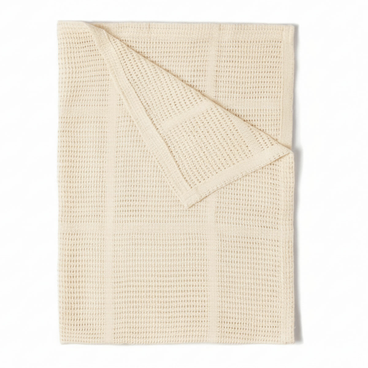 Clair De Lune Organic Cotton Cellular Blanket, 70 x 90 cm