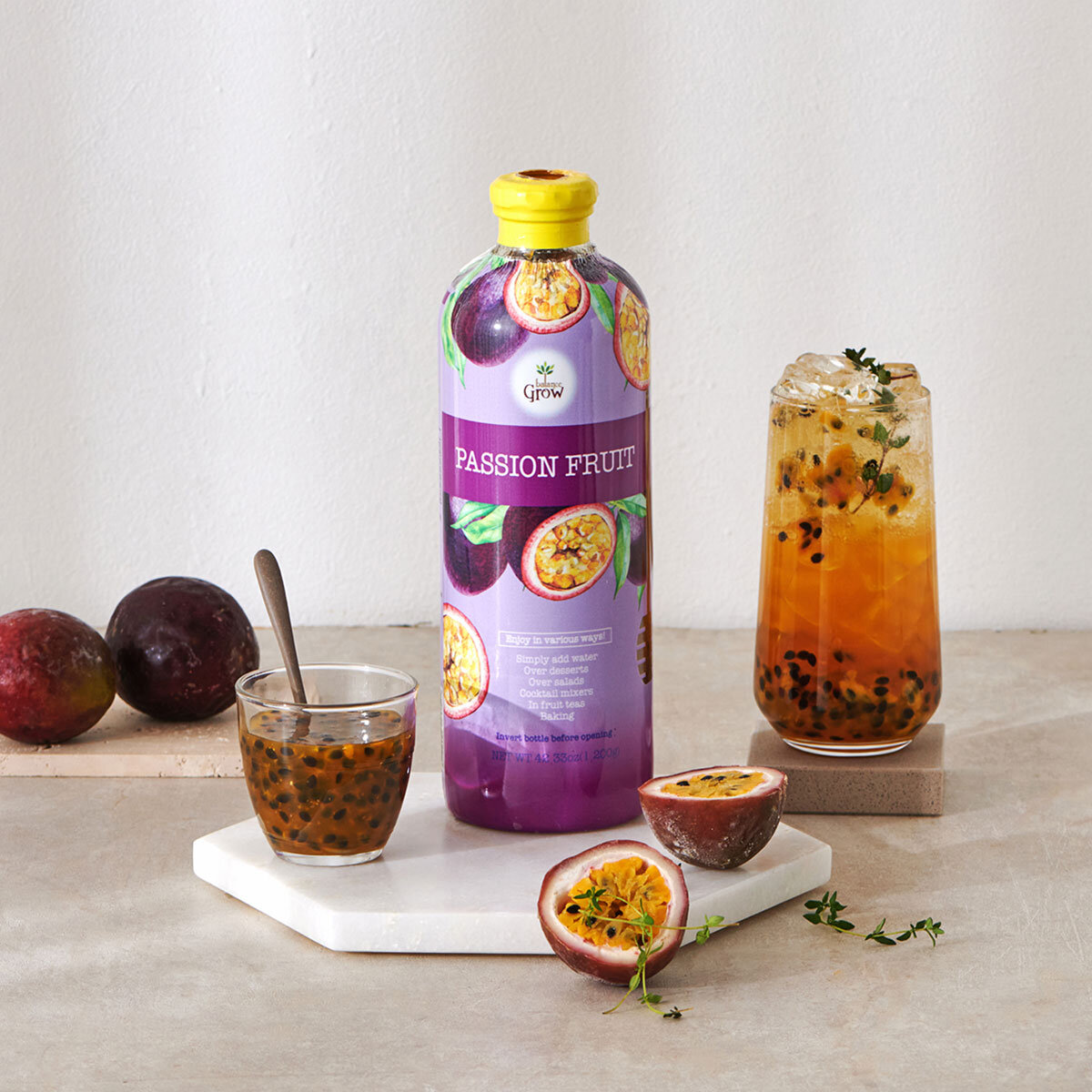 Bottle on Table with Full Glass
