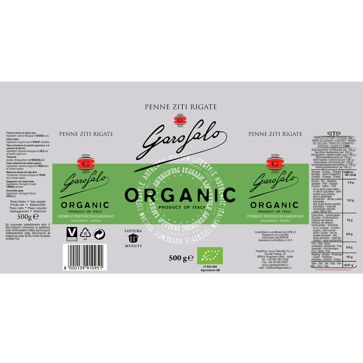 Garofalo Organic Variety Information