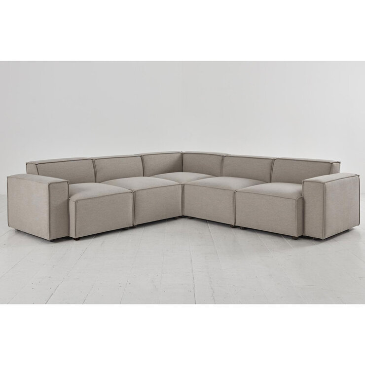 Swyft Model 08 Corner Sofa  in Pumice Linen