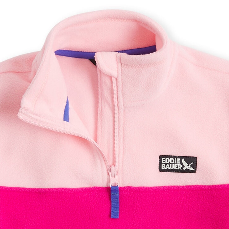 Eddie Bauer Youth Quest Pullover Fleece in Pink Eddie Bauer Youth Quest Pullover Fleece in Pink