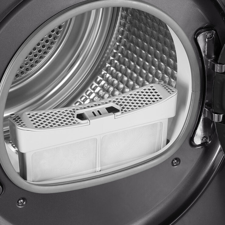 Haier HD90A2979S, 9kg, Heat Pump Tumble Dryer, A++ Rated in Graphite