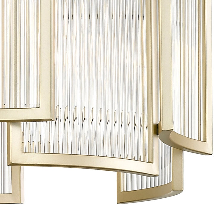 Close up Impex Chicago 5 Light Ceiling Pendant In Matt Gold