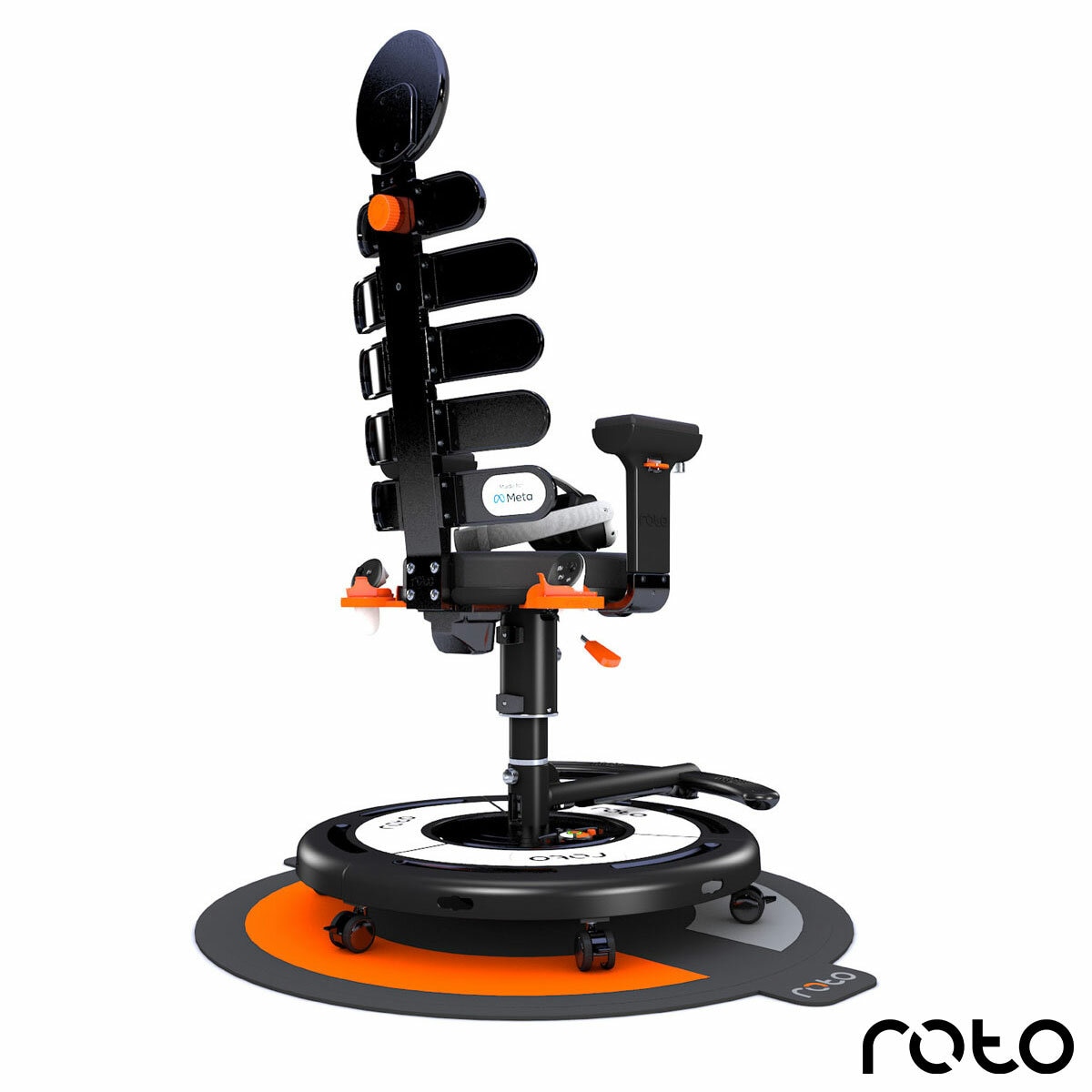 Roto VR Chair with Pro Controller Holders & Pro Mat
