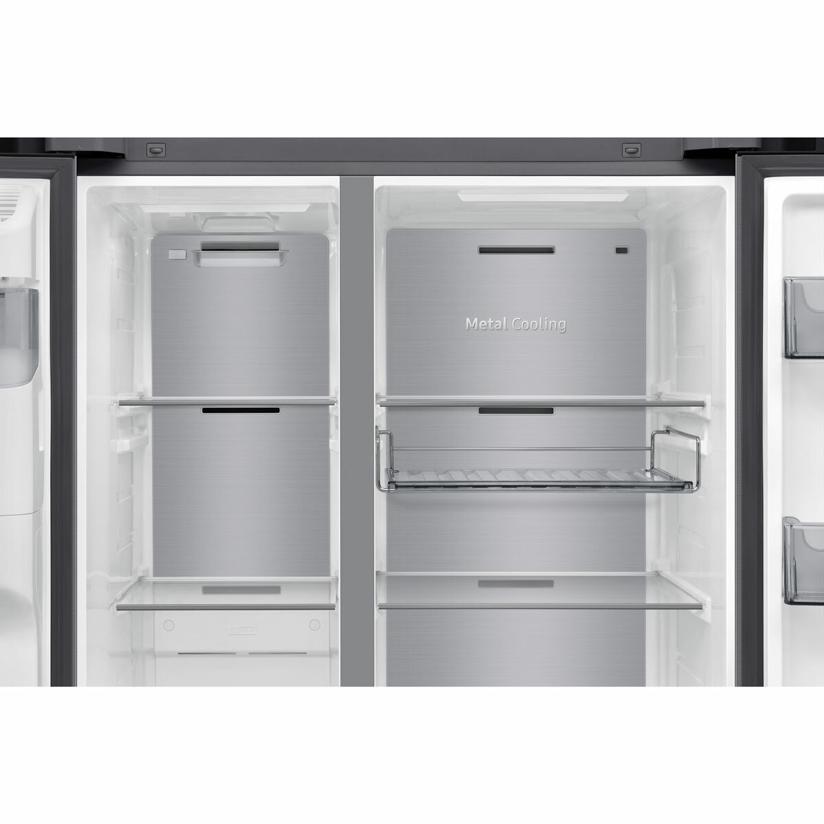 Samsung Series 9 RS90F64EDTEU Side by Side Fridge Freezer, D Rated in Silver