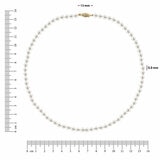 5-7mm Cultured Freshwater White Pearl Earring & Necklace Set, 14ct Yellow Gold 5-7mm Cultured Freshwater White Pearl Earring & Necklace Set, 14ct Yellow Gold