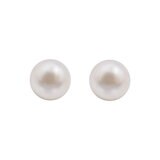 7.5mm Akoya Pearl Stud Earrings, 18ct Yellow Gold