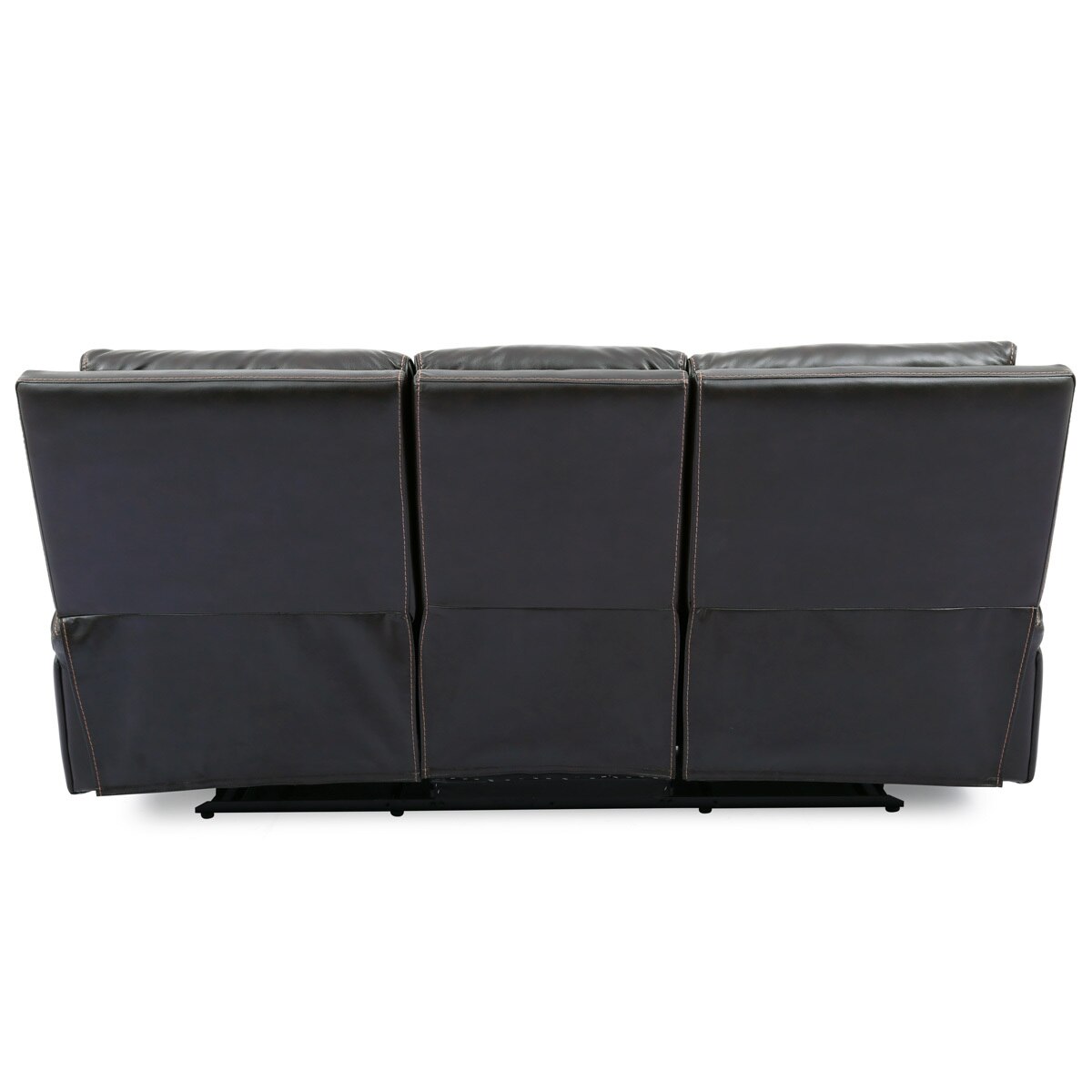 Zach 3 Seater Brown Leather Power Recliner Sofa Costco UK