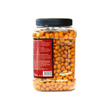 other side on shot of plastic tub of chilli nuts