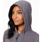 32 Degrees Women's 2 Pack Full Zip Hoody in Black/Forged Iron, Medium