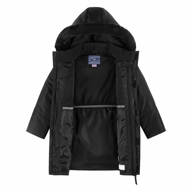 Andy & Evan Girls Back to School/Weekend Parka in Black