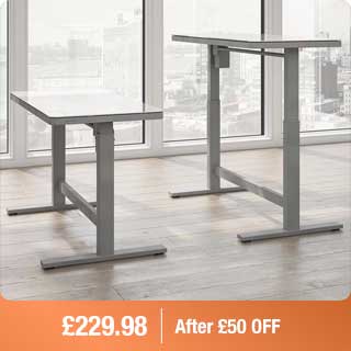 Tresanti Geller Power Adjustable Height Tech Desk