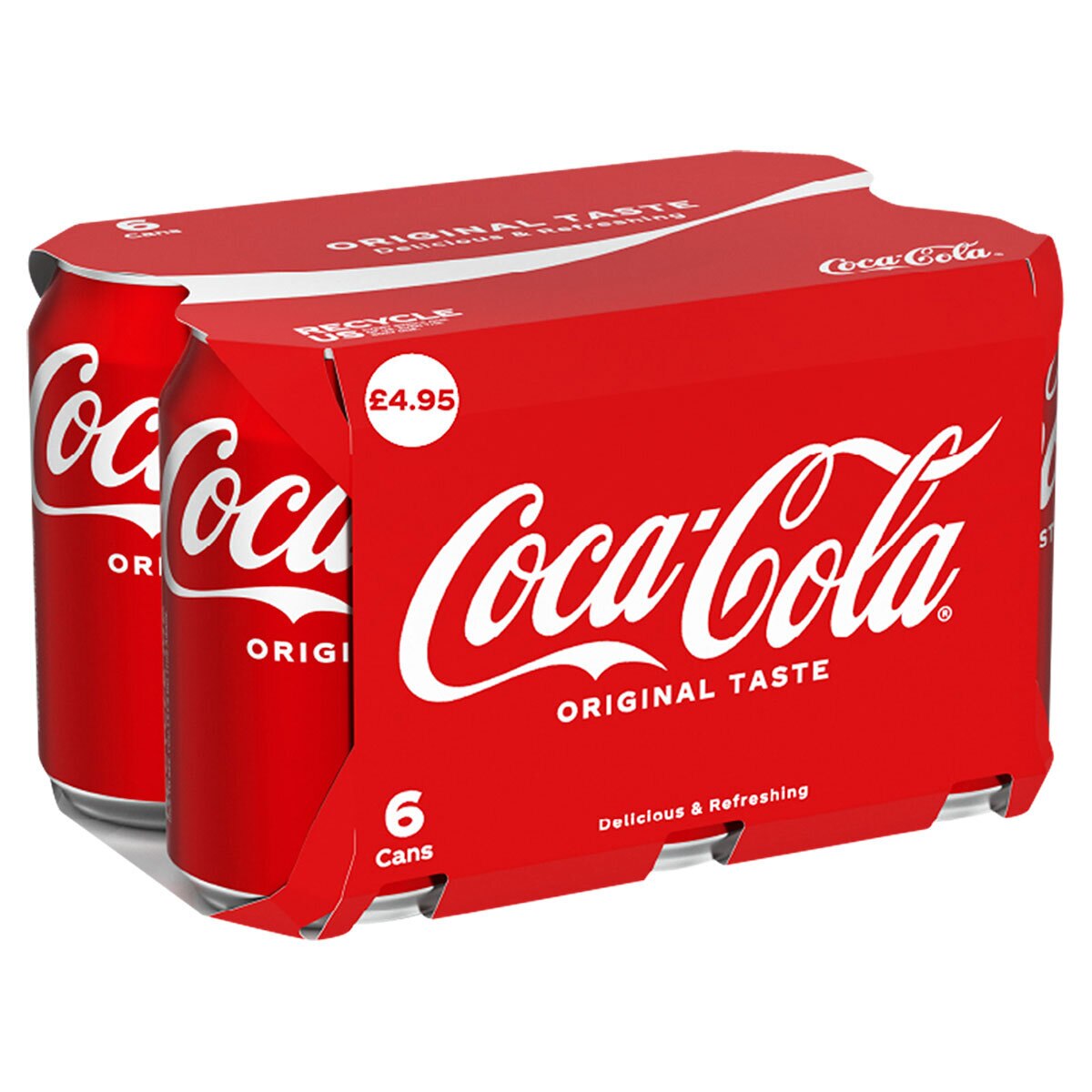 Coca Cola Original PMP £4.95, 6 x 330ml