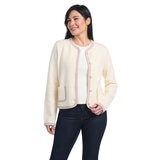 Dalia Ladies Contrast Trim Cardigan Dalia Ladies Contrast Trim Cardigan