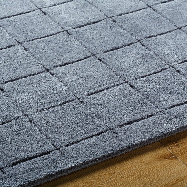Livabliss Brook Grey Wool Rug, In 2 Sizes Livabliss Brook Grey Wool Rug, In 2 Sizes