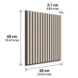 Artika Sonolok Acoustic Wall Panel Set in Light Grey / Ash & Black, 4 Pack