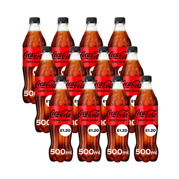 Coca Cola Zero Sugar PMP £1.20, 12 x 500ml