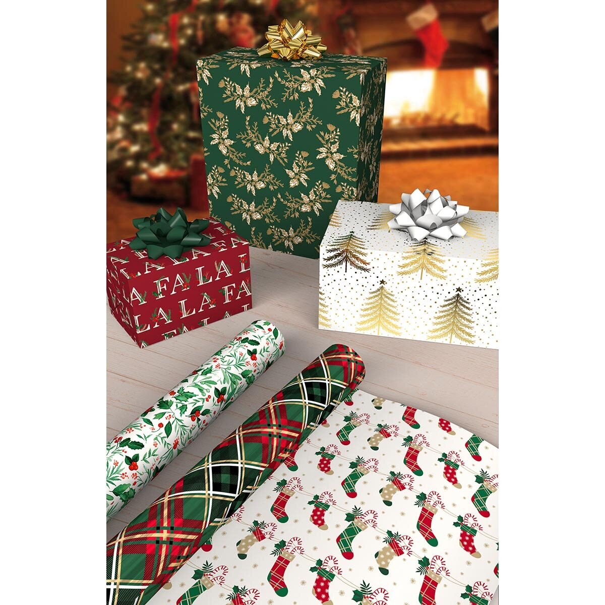 Buy KS Traditional Wrapping Paper Lifestyle Image at Costco.co.uk