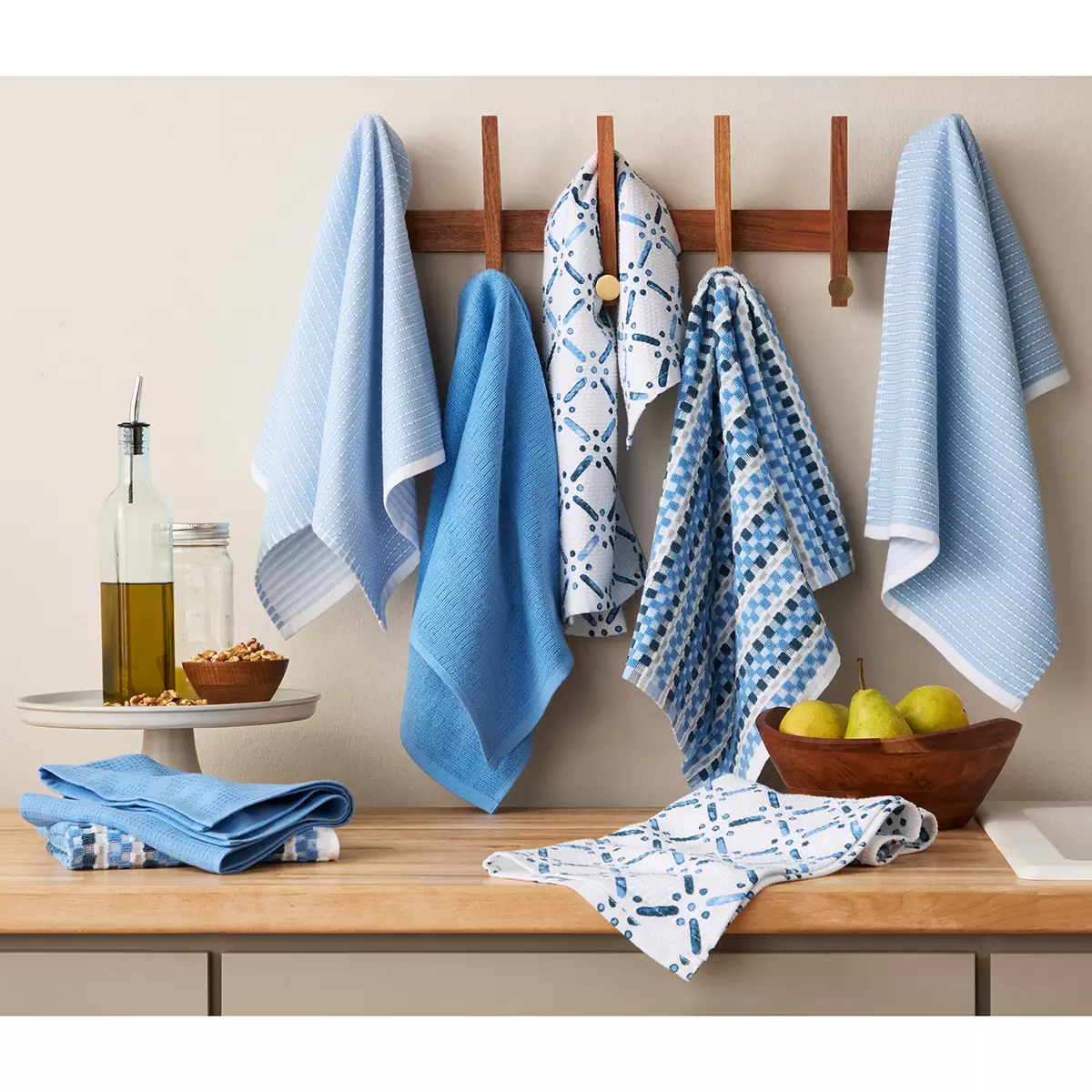 KitchenAid Printed Kitchen Towels Set 8 Pack in 3 Colours - Picture 4 of 21