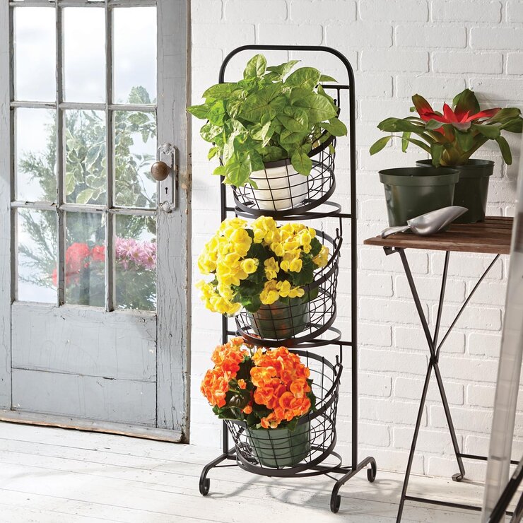 Mesa 3 Tier Market Basket with Stand Mesa 3 Tier Market Basket with Stand