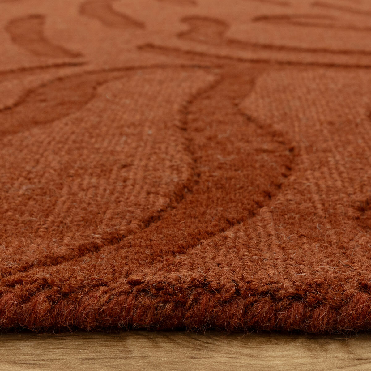 Asiaitc Tigra Rug in burnt orange colour with tiger print pattern Asiaitc Tigra Rug in burnt orange colour with tiger print pattern