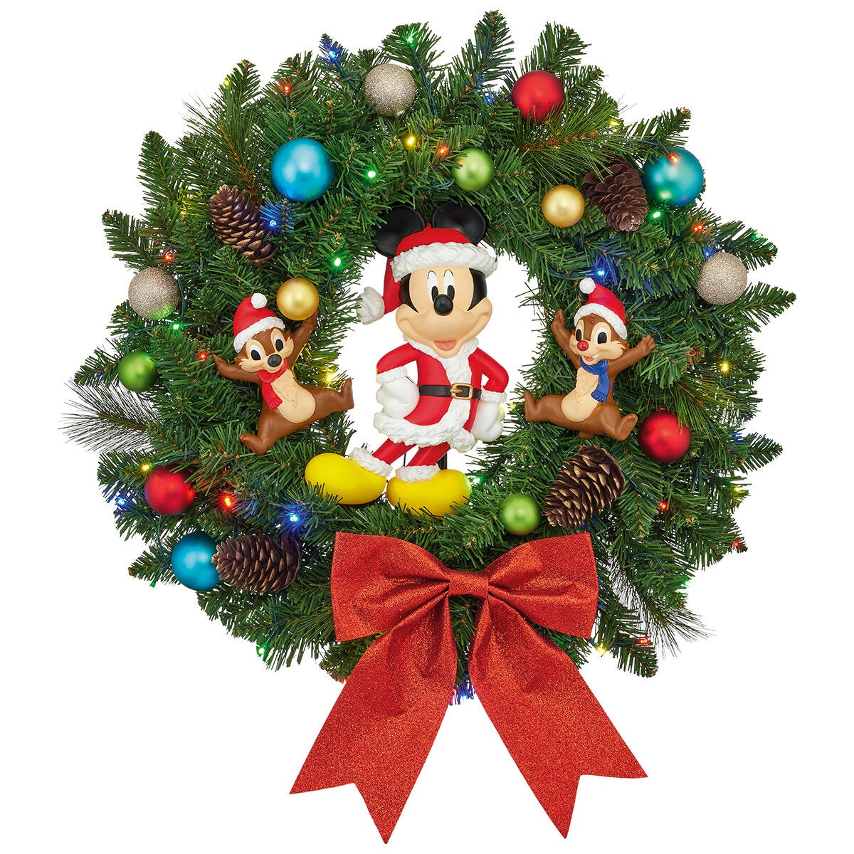 22 inch Disney Holiday Wreath With LED Lights 22 inch Disney Holiday Wreath With LED Lights