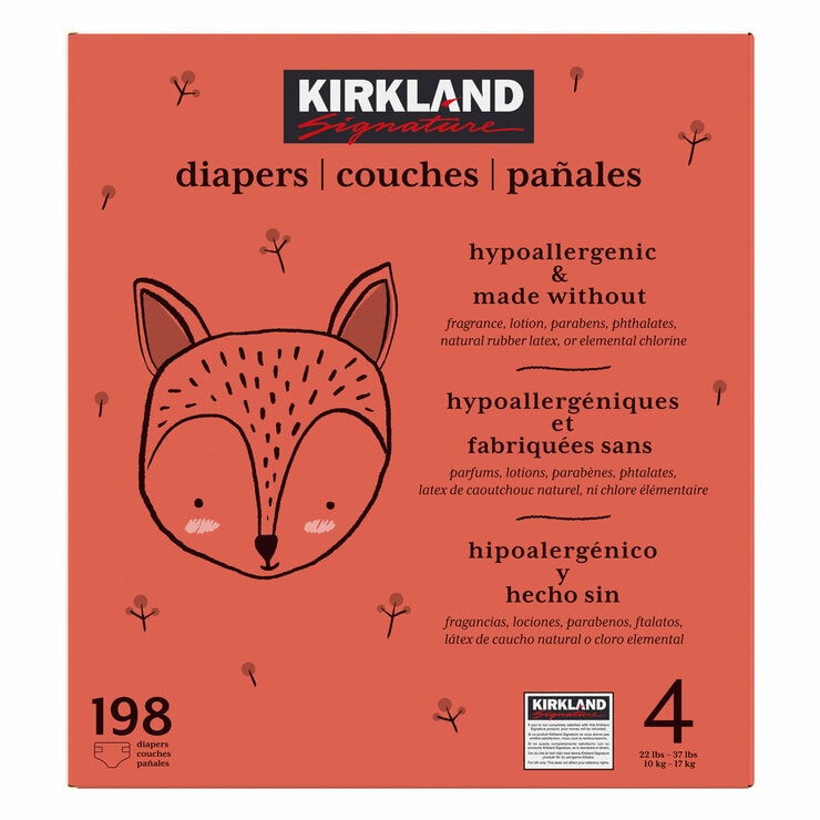 image of kirland signature size 4 nappies box