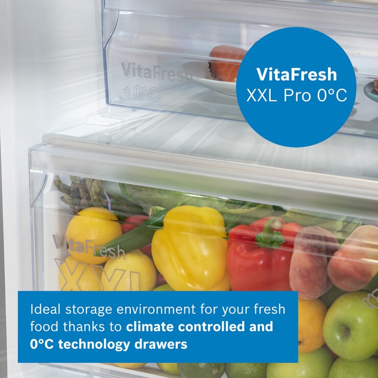 Bosch Series 4 KGN392LAGG Fridge Freezer, A Rated in Silver