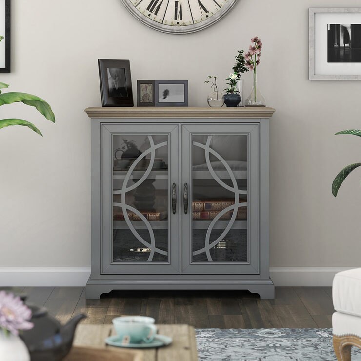 Tresanti Caterina Two Tone Blue Accent Console Costco UK