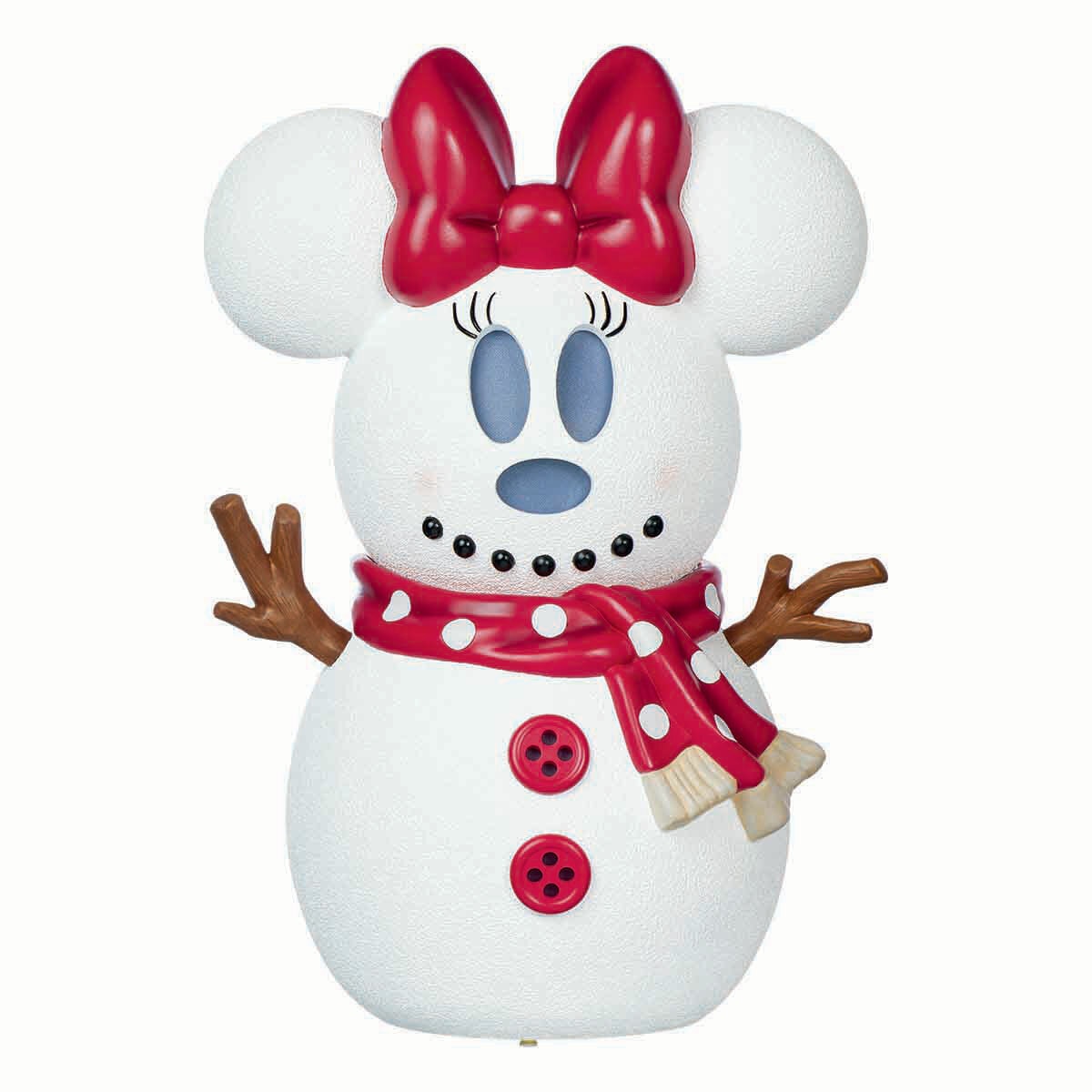 22 inch Disney Mickey & Minnie Snowman with lights and music