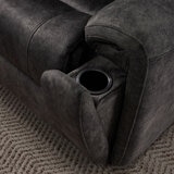 Corner Fabric Grey Side Cupholder Corner Fabric Grey Side Cupholder