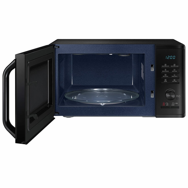Image of microwave with door open Image of microwave with door open