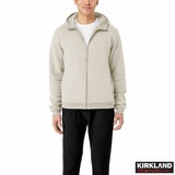 Kirkland Signature Mens Full Zip Hoody in Beige