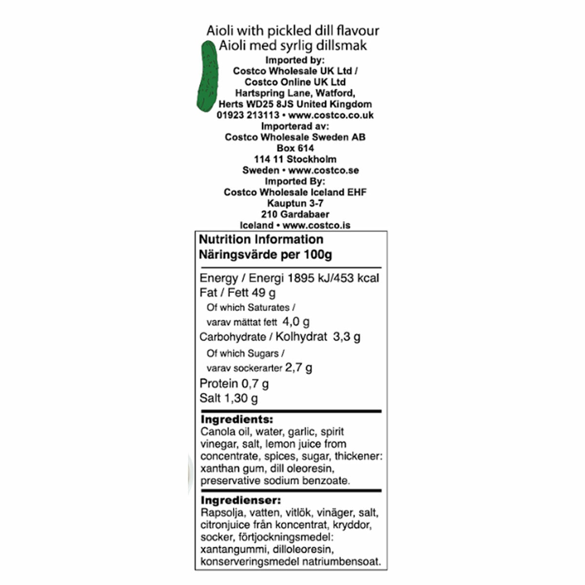 Ingredients and Nutritional Information