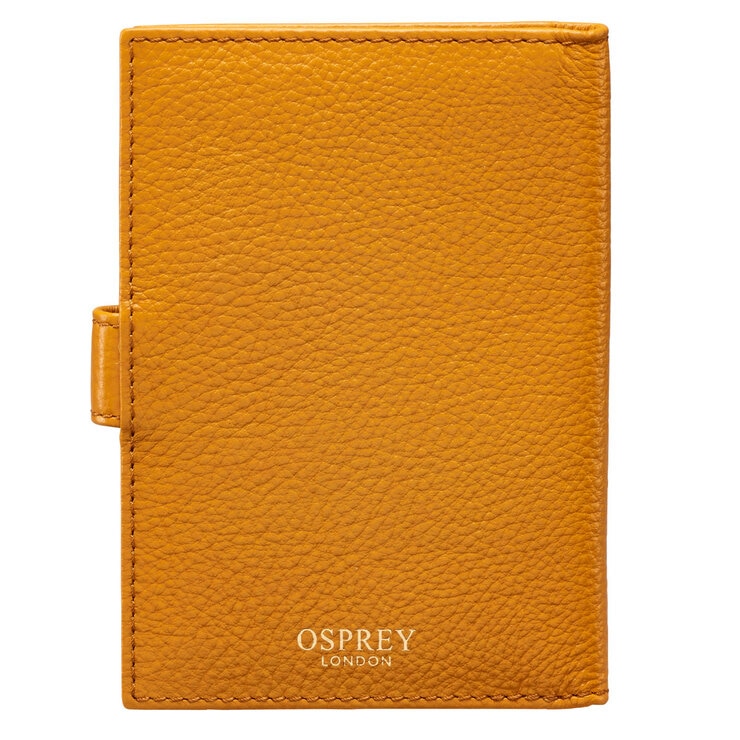 Osprey London Tilly Leather Passport Holder, Mustard Osprey London Tilly Leather Passport Holder, Mustard
