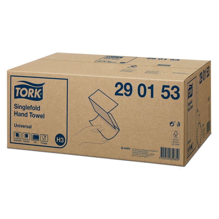 Tork Singlefold Hand Towel, 15 x 300 Sheets Tork Singlefold Hand Towel, 15 x 300 Sheets