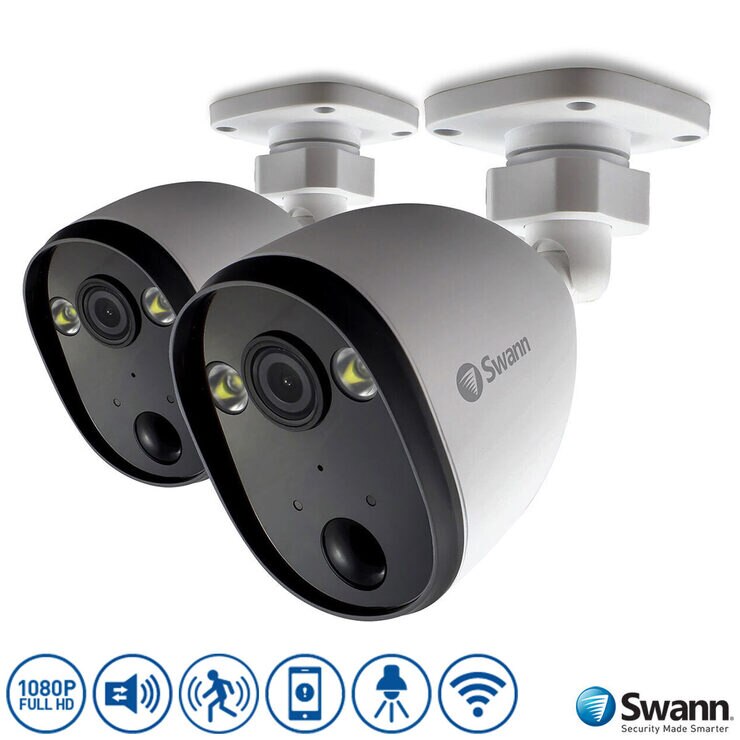 Swann 1080p Powered WiFi Spotlight Security Camera with Sensor