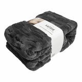 Safdie Luxury Faux Rabbit Fur Grey Throw, 127 x 178 cm Safdie Luxury Faux Rabbit Fur Grey Throw, 127 x 178 cm