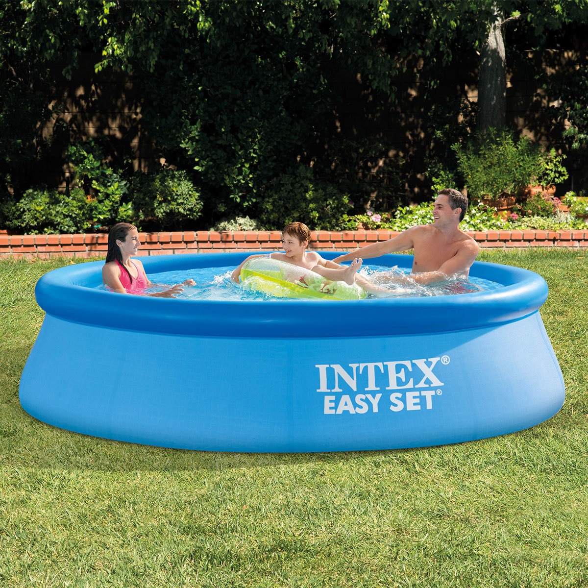 indbildskhed Udvinding Stranden Intex 10ft (3.05m) Easy Set Ring Pool with Water Filter Pump