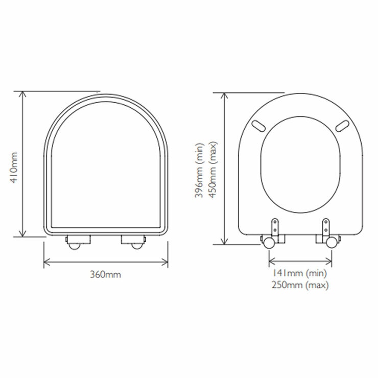 Tavistock Ashby Gloss White Painted Toilet Seat Tavistock Ashby Gloss White Painted Toilet Seat
