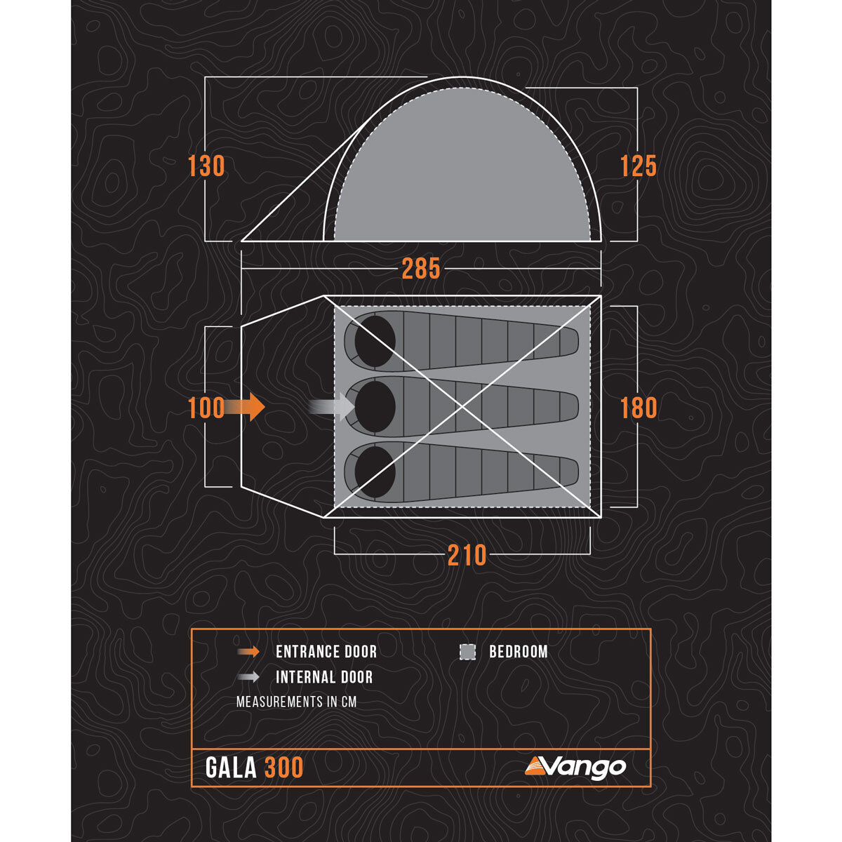 Vango Gala 300 3-Man Dome Tent