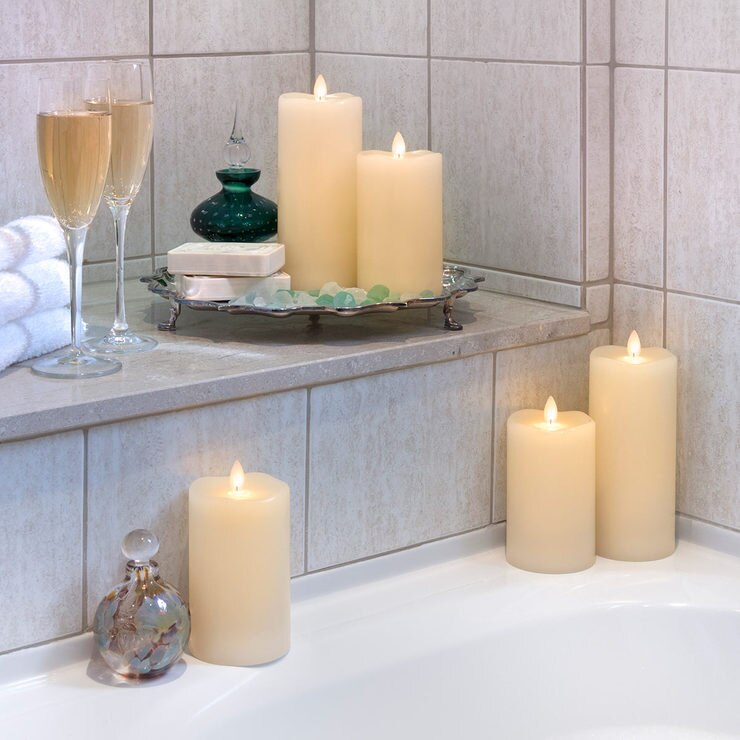 Mirage LED Wax Candles with Remote & Timers, 5 Pack Costco UK