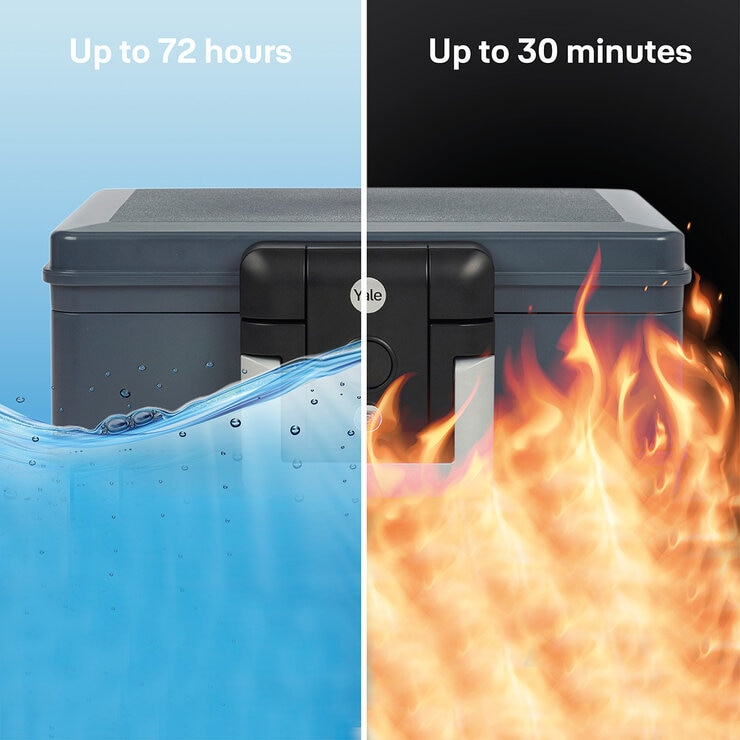 Yale 6.9L Medium Fire and Waterproof Chest Safe Yale 6.9L Medium Fire and Waterproof Chest Safe