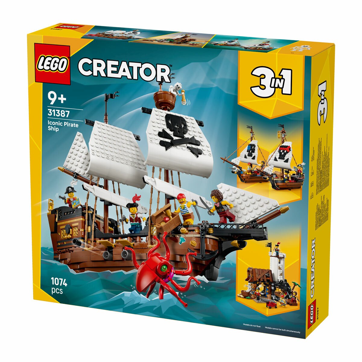 LEGO Creator 3-in-1 Iconic Pirate Ship - Model 31387 (9+ Years) LEGO Creator 3-in-1 Iconic Pirate Ship - Model 31387 (9+ Years)