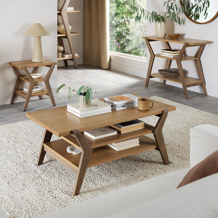 Bentley Designs Kristen Light Oak Coffee Table