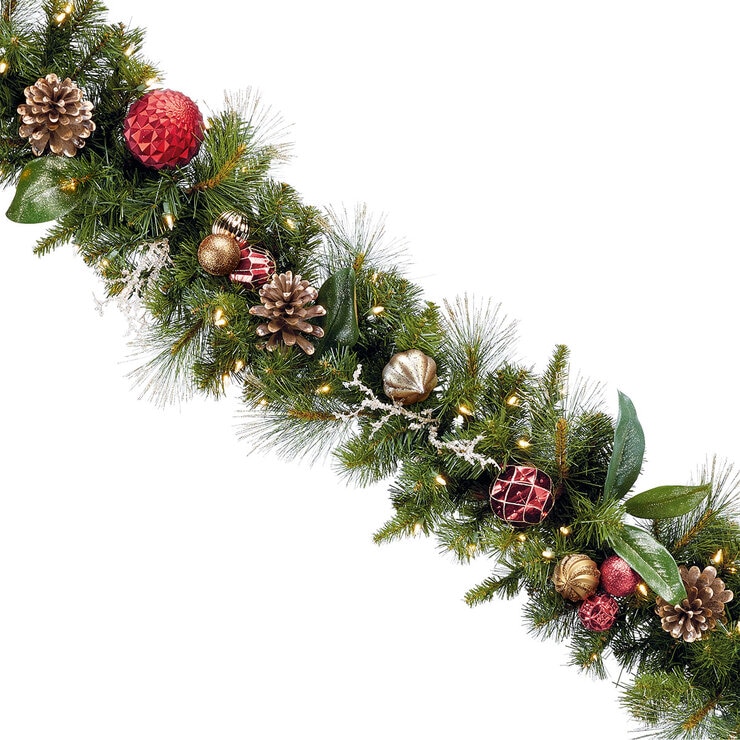 Buy 9ft LED Garland Red Overview Image at Costco.co.uk