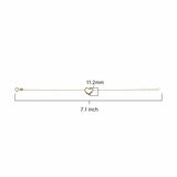 14ct Yellow Gold Heart Shaped Bracelet 14ct Yellow Gold Heart Shaped Bracelet
