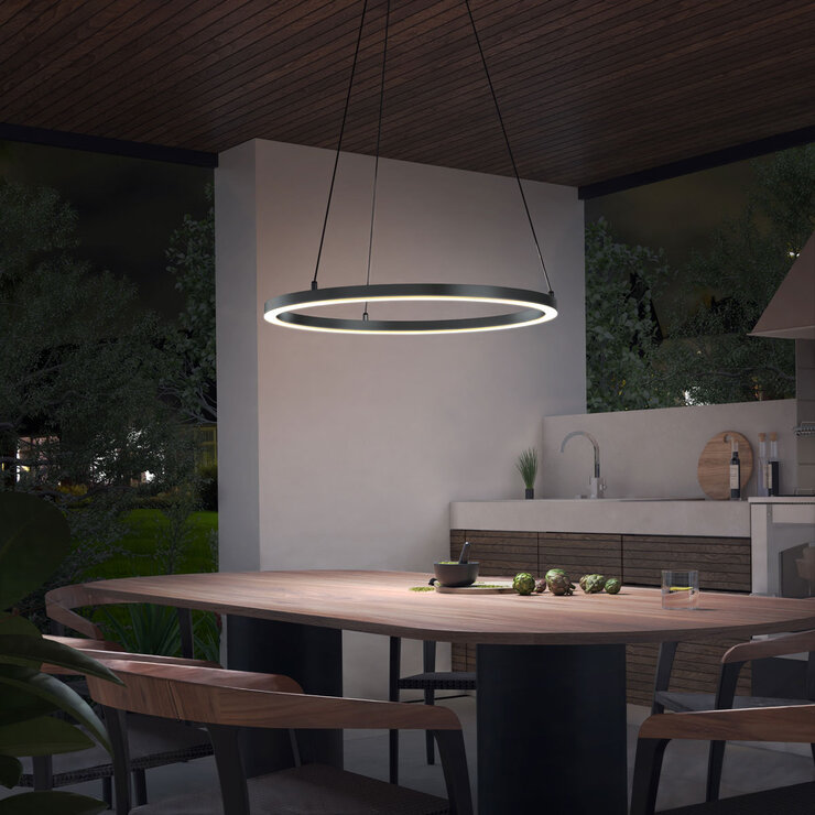 Artika Novato RGBW 28" (71cm) 240V Pendant in Black